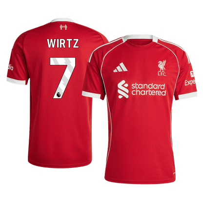 Camiseta WIRTZ #7 Liverpool 2025/26 Primera Equipación-Versión Hincha
