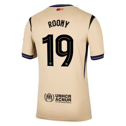 UCL Camiseta ROONY #19 Barcelona 2025/26 Segunda Equipación - Versión Hincha