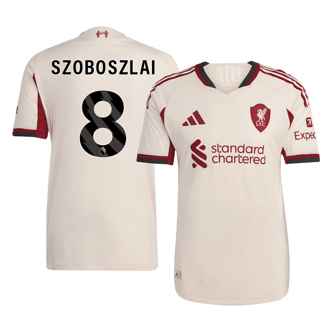 Camiseta Auténtica SZOBOSZLAI #8 Liverpool 2025/26 Segunda Equipación -Versión Jugador