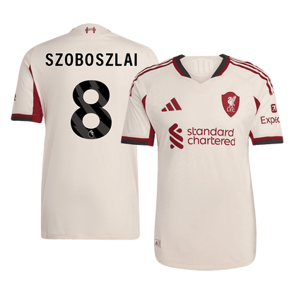 Camiseta Auténtica SZOBOSZLAI #8 Liverpool 2025/26 Segunda Equipación -Versión Jugador