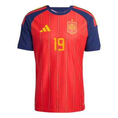 Camiseta Auténtica LAMINE YAMAL #19 Spain 2026 Primera Equipación Copa del Mundo -Versión Jugador
