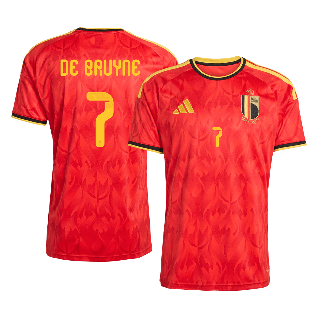 Camiseta DE BRUYNE #7 Belgium 2026 Primera Equipación Copa del Mundo - Versión Hincha