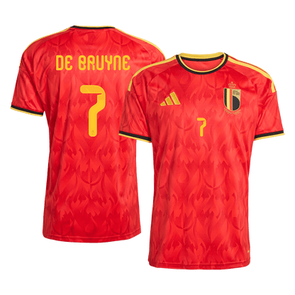 Camiseta DE BRUYNE #7 Belgium 2026 Primera Equipación Copa del Mundo - Versión Hincha