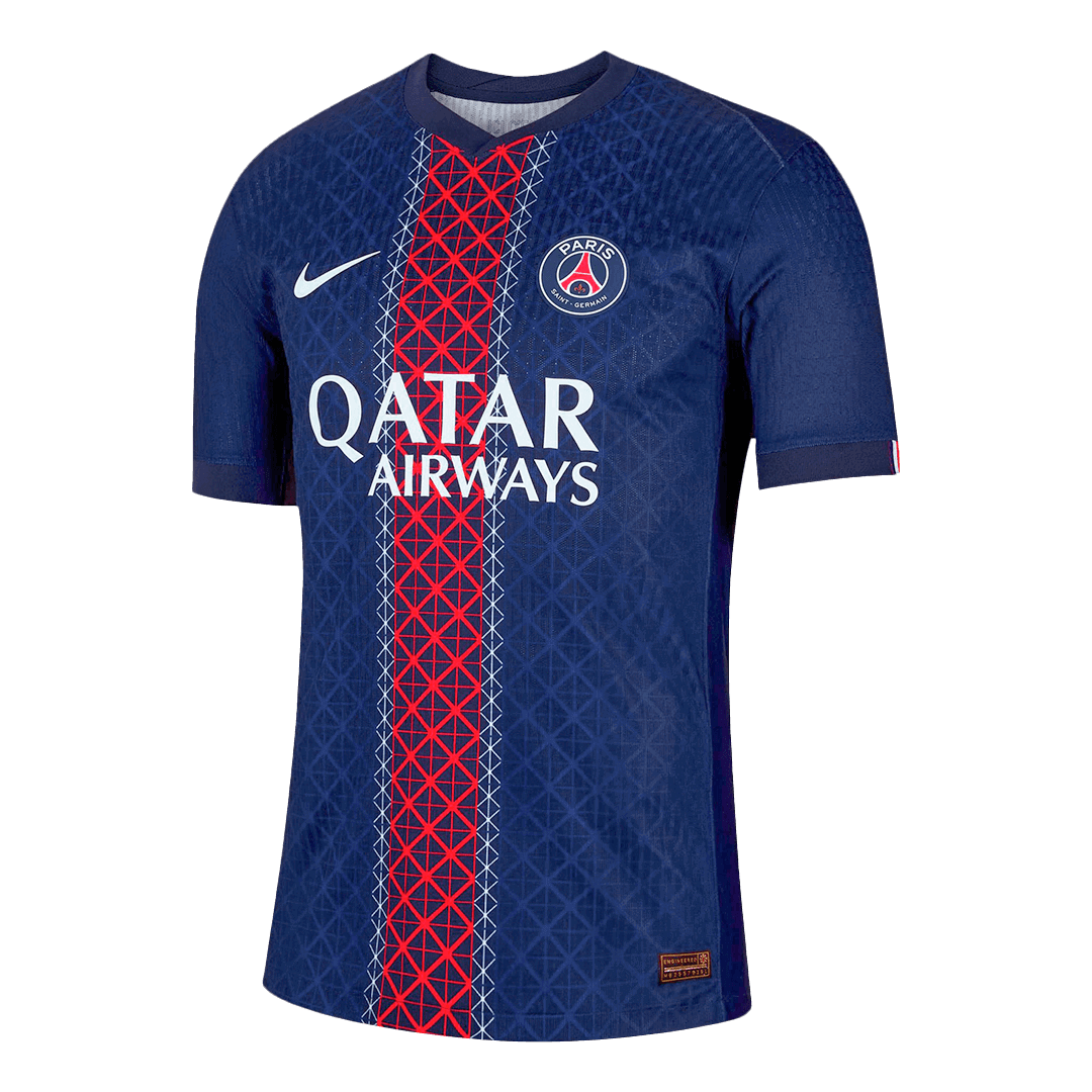 Camiseta Auténtica JOÃO NEVES #87 PSG 2025/26 Primera Equipación -Versión Jugador