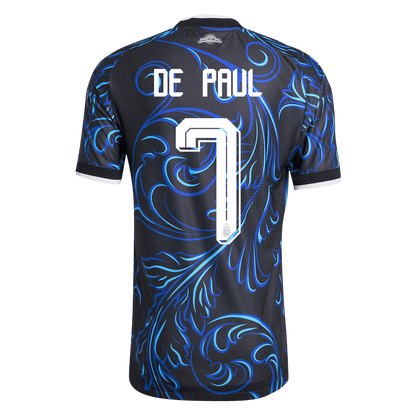 Camiseta Auténtica DE PAUL #7 Argentina 2026 Segunda Equipación Copa del Mundo -Versión Jugador