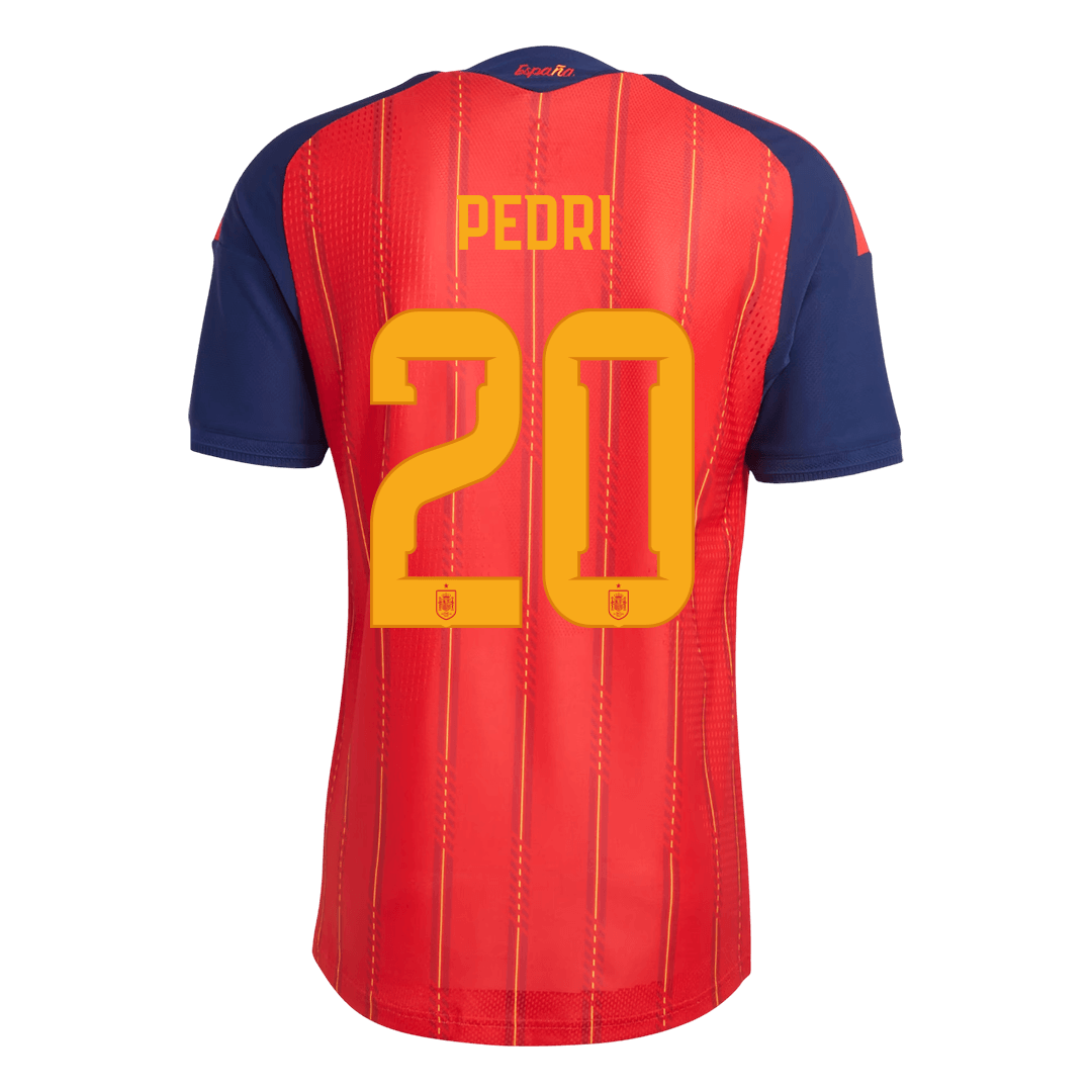Camiseta Auténtica PEDRI #20 Spain 2026 Primera Equipación Copa del Mundo -Versión Jugador