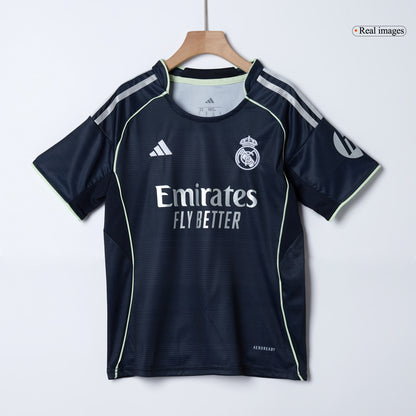 Conjunto Infantil Completo Real Madrid 2025/26 Segunda Equipación Kids-Camisetas Pasion Shop