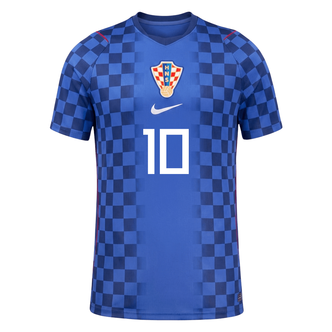 Camiseta Auténtica MODRIĆ #10 Croatia 2026 Segunda Equipación Copa del Mundo -Versión Jugador