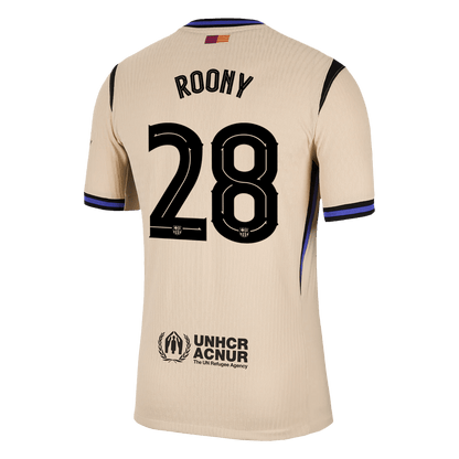 UCL Camiseta Auténtica ROONY #28 Barcelona 2025/26 Segunda Equipación -Versión Jugador