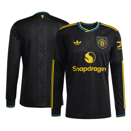 Camiseta Manga Larga Manchester United 2025/26 Tercera Equipación-Versión Hincha