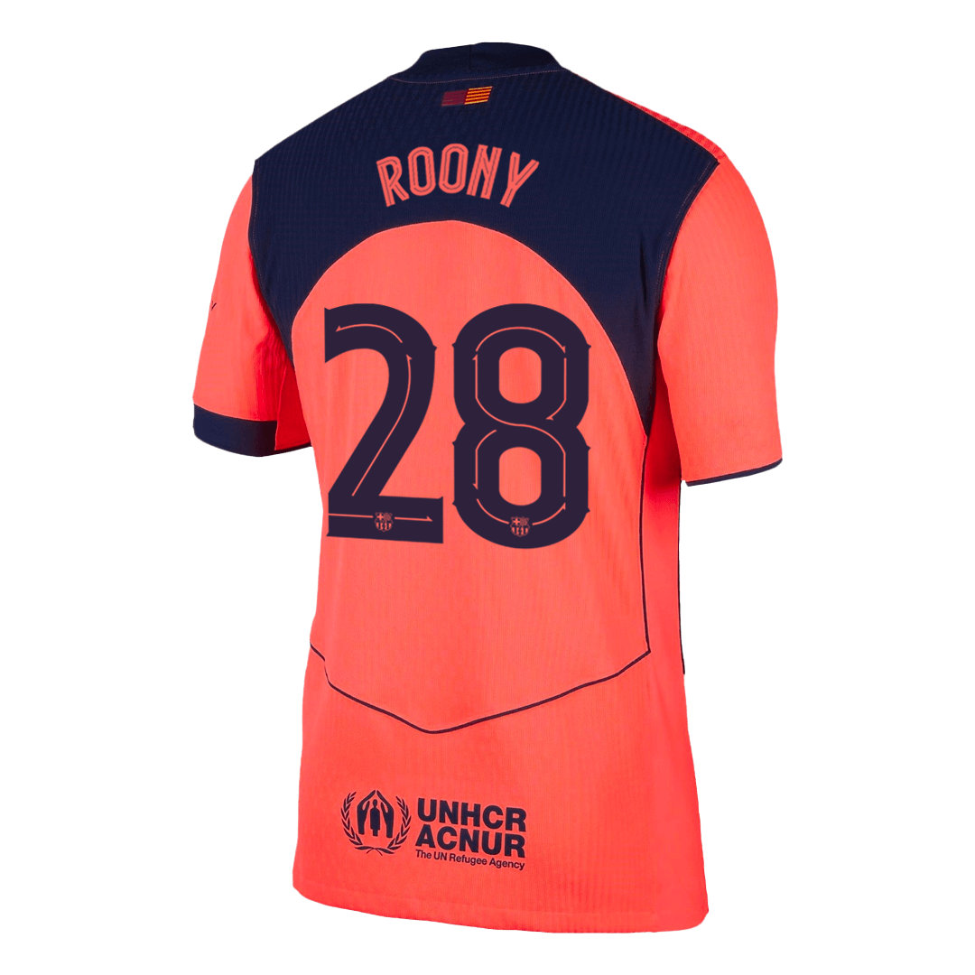 Camiseta Auténtica ROONY #28 Barcelona 2025/26 Tercera Equipación -Versión Jugador