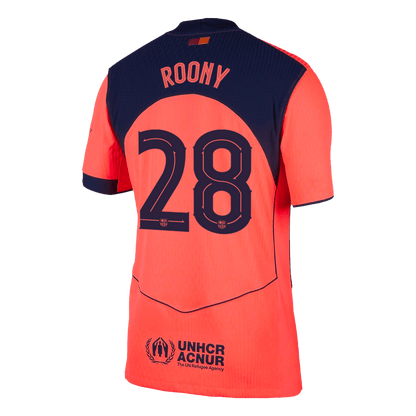 Camiseta Auténtica ROONY #28 Barcelona 2025/26 Tercera Equipación -Versión Jugador