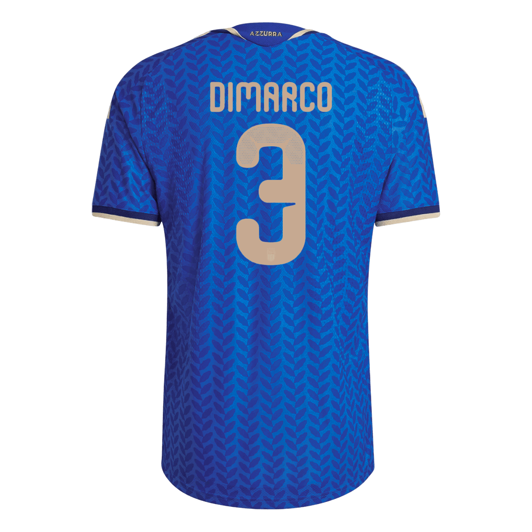 Camiseta Auténtica DIMARCO #3 Italy 2026 Primera Equipación Copa del Mundo -Versión Jugador