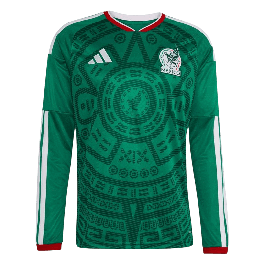 Manga Larga Mexico 2026 Primera Equipación Copa del Mundo -Versión Hincha