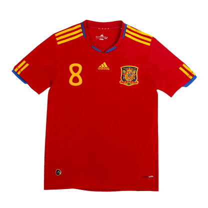 Retro 2010 XAVI #8 Spain Primera Equipación Copa del Mundo