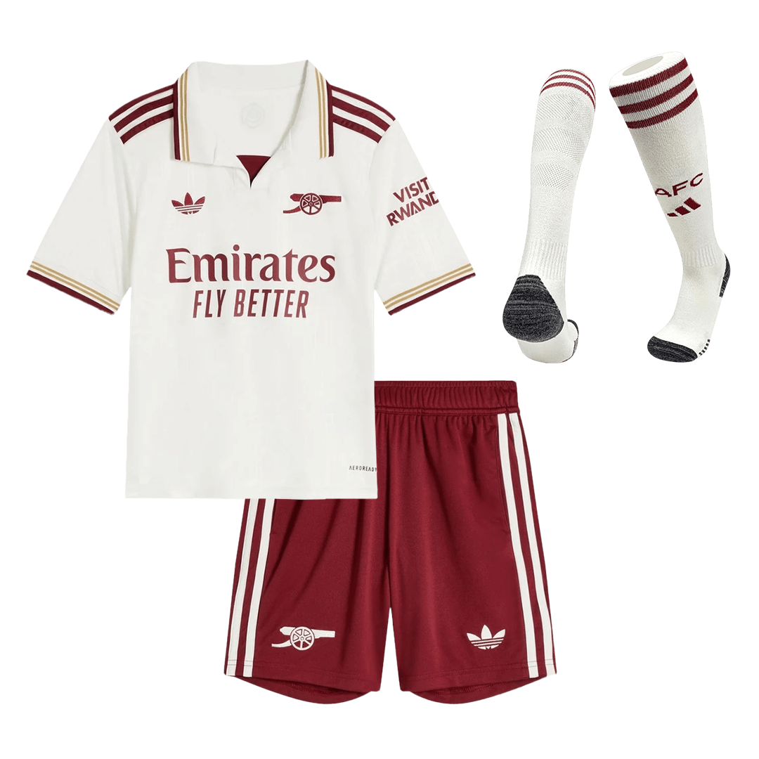 Conjunto Infantil Completo Arsenal 2025/26 Tercera Equipación Kids