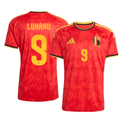 Camiseta LUKAKU #9 Belgium 2026 Primera Equipación Copa del Mundo - Versión Hincha