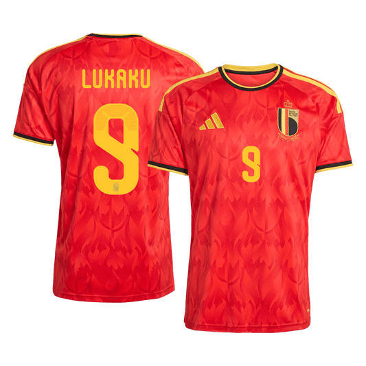 Camiseta LUKAKU #9 Belgium 2026 Primera Equipación Copa del Mundo - Versión Hincha
