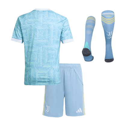 Conjunto Infantil Completo Juventus 2025/26 Segunda Equipación Kids-Camisetas Pasion Shop