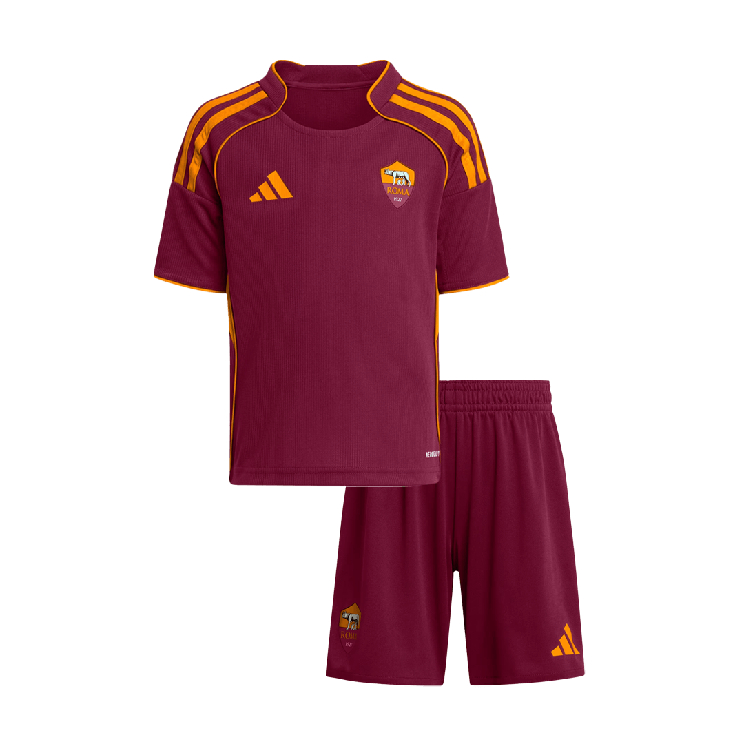 Conjunto Infantil Roma 2025/26 Primera Equipación-Camisetas Pasion Shop