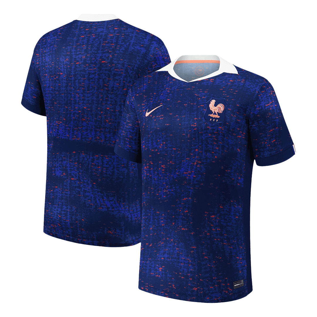 Camiseta Francia Euro Femenina 2025 Primera Equipación Hombre-Versión Hincha
