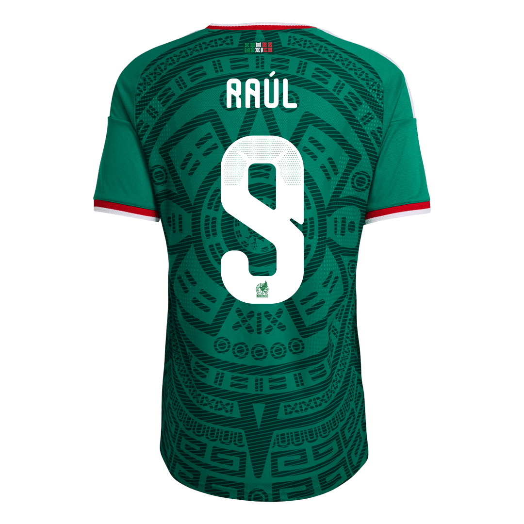 Camiseta Auténtica Raúl #9 Mexico 2026 Primera Equipación Copa del Mundo -Versión Jugador