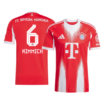 Calidad Premium Camiseta KIMMICH #6 Bayern Munich 2025/26 Primera Equipación -Versión Hincha