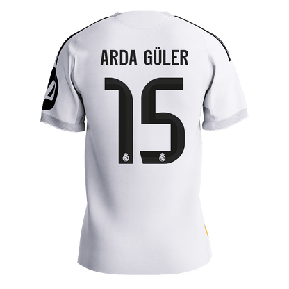 Calidad Premium Camiseta Auténtica ARDA GÜLER #15 Real Madrid 2025/26 Primera Equipación -Versión Jugador