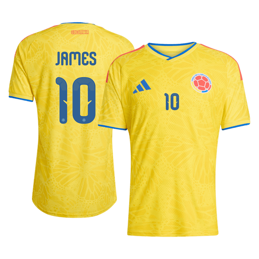 Camiseta Auténtica JAMES #10 Colombia 2026 Primera Equipación Copa del Mundo -Versión Jugador