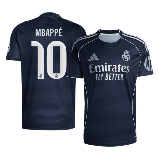 Camiseta MBAPPÉ #10 Real Madrid 2025/26 Segunda Equipación-Versión Hincha
