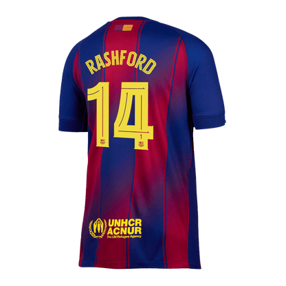 UCL Camiseta RASHFORD #14 Barcelona 2025/26 Primera Equipación-Versión Hincha