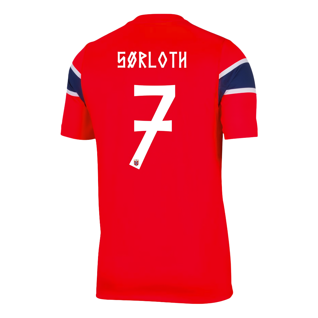 Camiseta SØRLOTH #7 Norway 2026 Primera Equipación Copa del Mundo - Versión Hincha