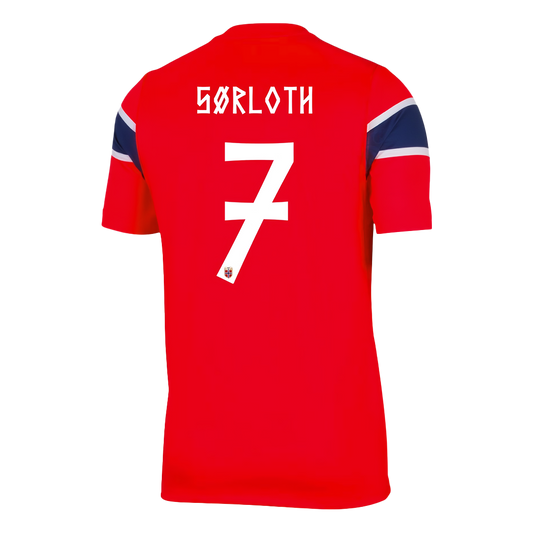 Camiseta SØRLOTH #7 Norway 2026 Primera Equipación Copa del Mundo - Versión Hincha