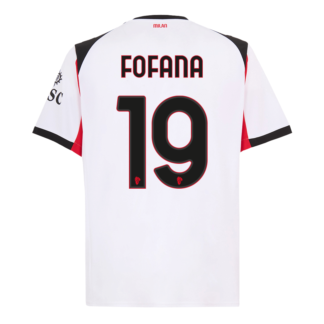 Camiseta FOFANA #19 AC Milan 2025/26 Segunda Equipación - Versión Hincha