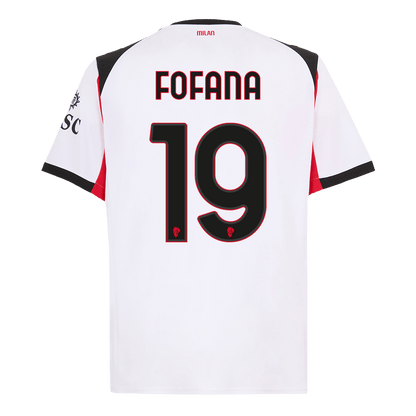 Camiseta FOFANA #19 AC Milan 2025/26 Segunda Equipación - Versión Hincha