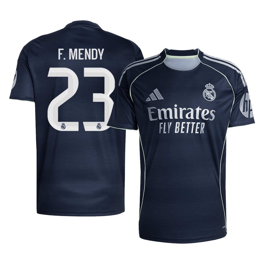 Calidad Premium Camiseta F.MENDY #23 Real Madrid 2025/26 Segunda Equipación - Versión Hincha