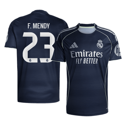 Calidad Premium Camiseta F.MENDY #23 Real Madrid 2025/26 Segunda Equipación - Versión Hincha
