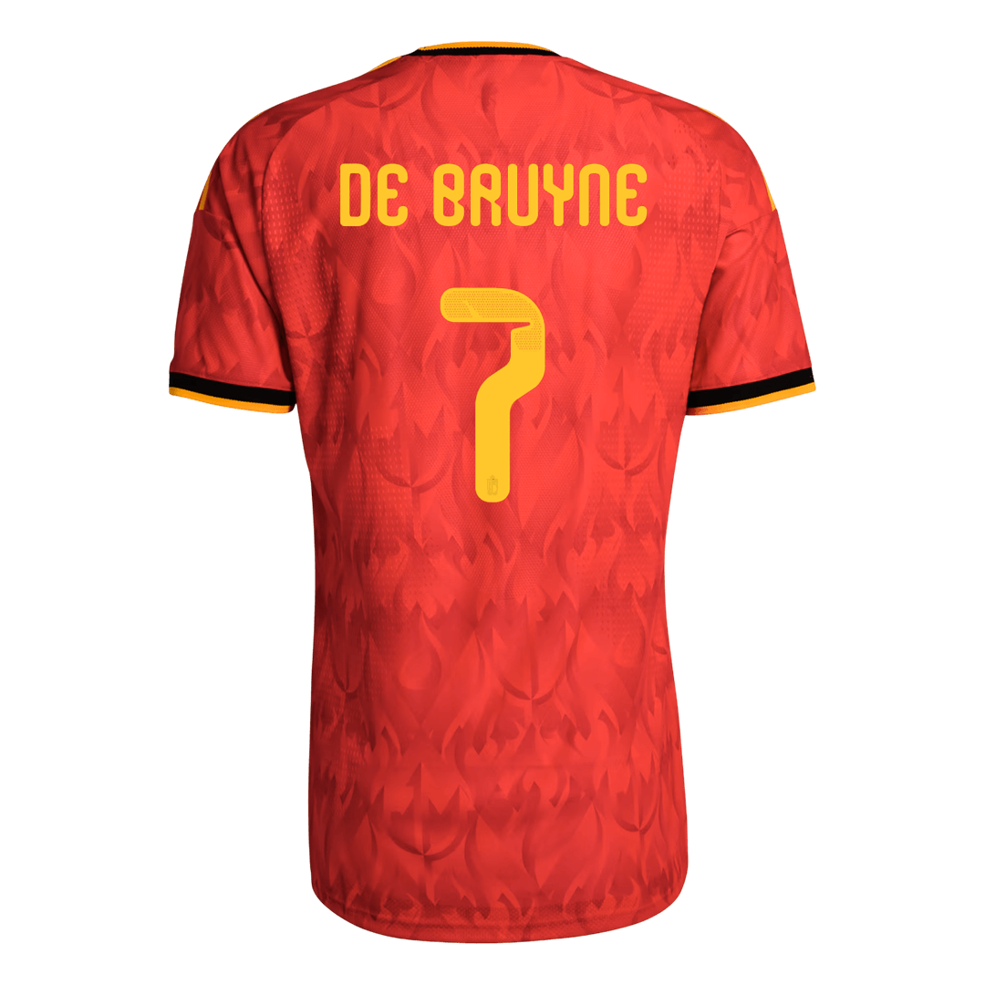 Camiseta Auténtica DE BRUYNE #7 Belgium 2026 Primera Equipación Copa del Mundo -Versión Jugador