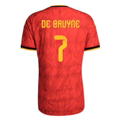 Camiseta Auténtica DE BRUYNE #7 Belgium 2026 Primera Equipación Copa del Mundo -Versión Jugador