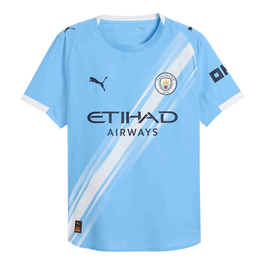 Camiseta Auténtica Manchester City 2025/26 Primera Equipación-Versión Jugador
