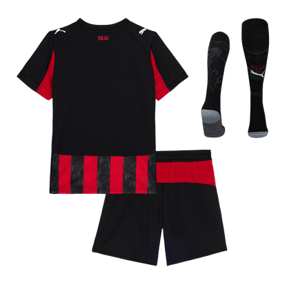 Conjunto Infantil Completo AC Milan 2025/26 Primera Equipación Kids-Camisetas Pasion Shop