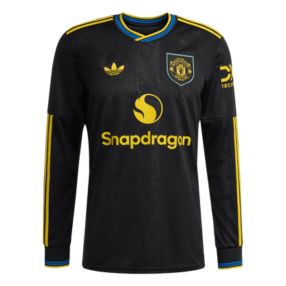 Camiseta Manga Larga Manchester United 2025/26 Tercera Equipación-Versión Hincha