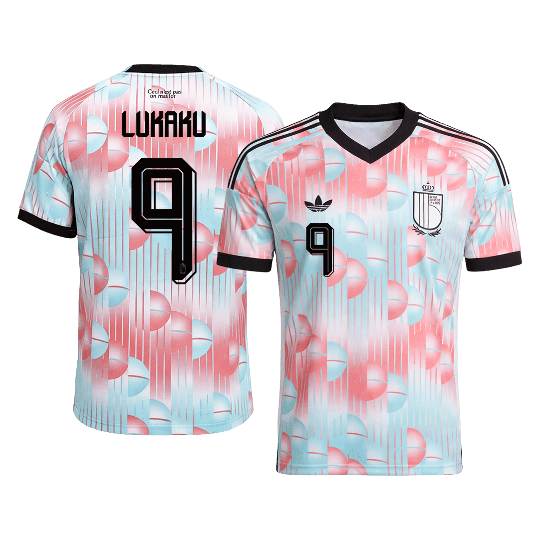 Camiseta LUKAKU #9 Belgium 2026 Segunda Equipación Copa del Mundo - Versión Hincha