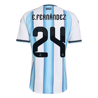 Camiseta Auténtica E. FERNÁNDEZ #24 Argentina 2026 Primera Equipación Copa del Mundo -Versión Jugador