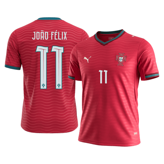 Calidad Premium Camiseta JOÃO FÉLIX #11 Portugal 2026 Primera Equipación Copa del Mundo -Versión Hincha