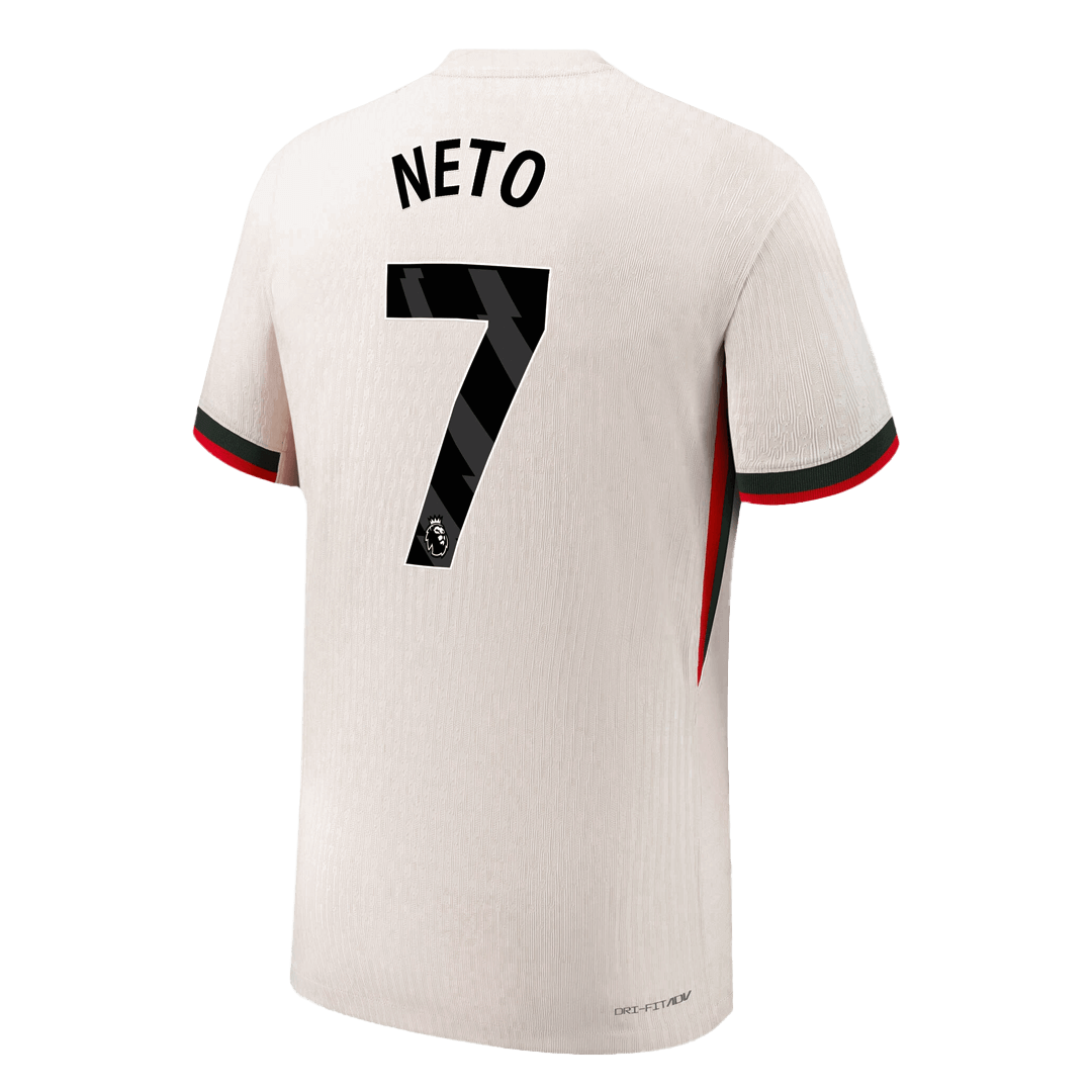 Camiseta Auténtica NETO #7 Chelsea 2025/26 Segunda Equipación -Versión Jugador