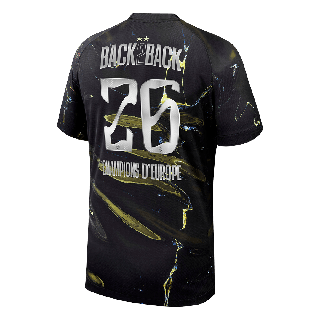 Camiseta Champions of Europe #26 PSG 2025/26 - Versión Hincha