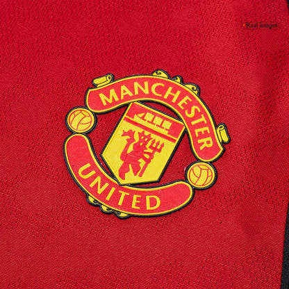 Camiseta Auténtica B.FERNANDES #8 Manchester United 2025/26 Primera Equipación-Versión Jugador
