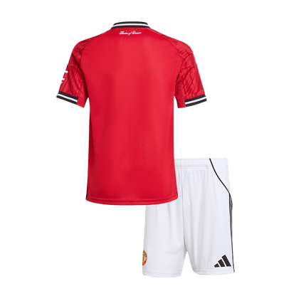 Miniconjunto Manchester United 2025/26 Primera Equipación Niño (Camiseta + Pantalón Corto)