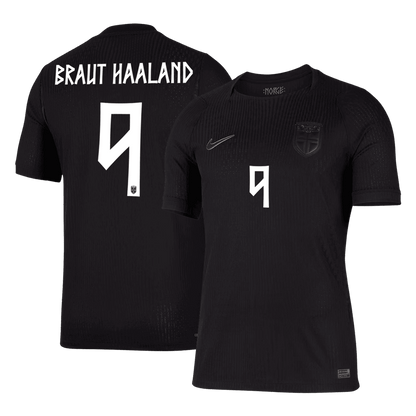 Camiseta Auténtica BRAUT HAALAND #9 Norway 2026 Segunda Equipación Copa del Mundo -Versión Jugador